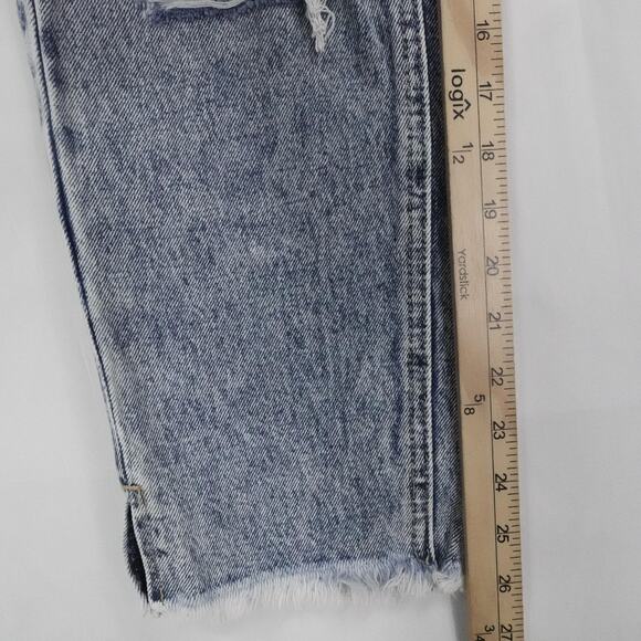 KanCan Jeans Womens 11 29 Blue Distressed High Rise Ankle Skinny Raw Hem Denim - Picture 11 of 15